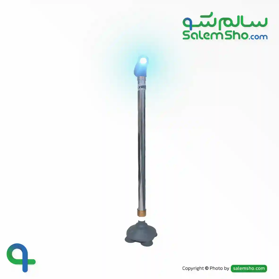 عصا چهار پایه چراغ‌دار چرخشی یونیک | سالم‌شو